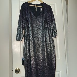 Lane Bryant Purple/Silver Ombré Dress (never worn)
